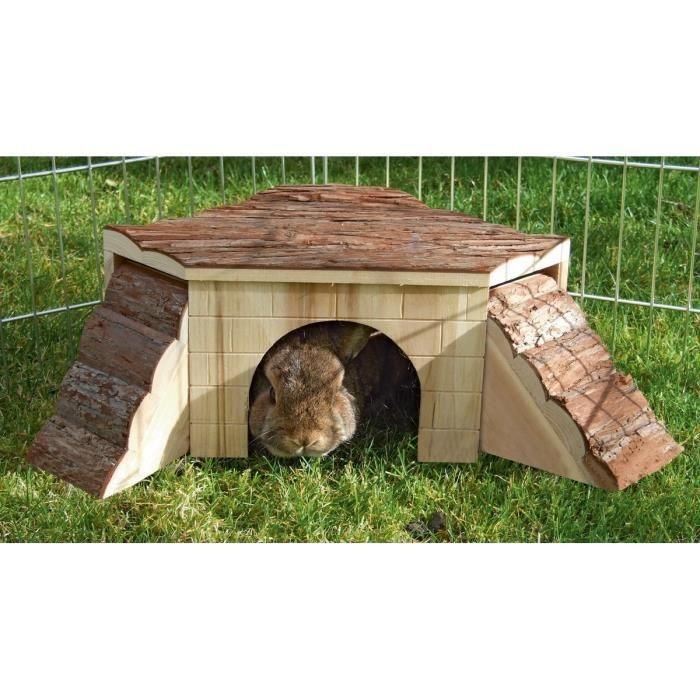 Домик для грызунов с рампой - 37x37x16см - KERBL