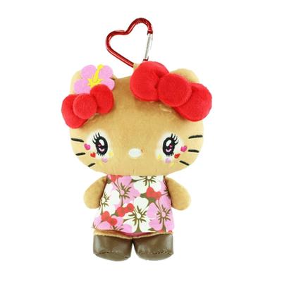 Yasuda Tsusho Hello Kitty Хэйсэй Ретро Когал Серия Маскот Сумочка Гибискус H15xW19xD5см KT Когал Маскот Сумочка HB Прибл.
