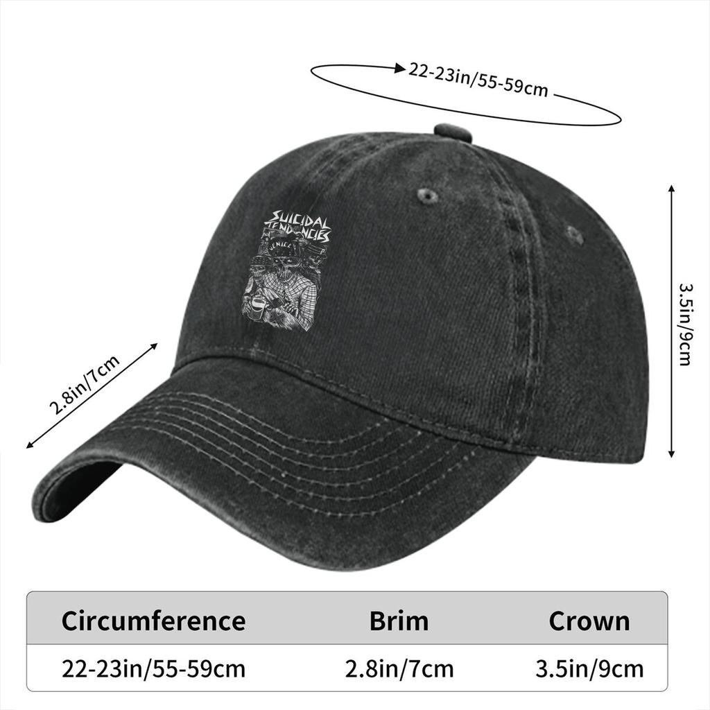 Suicidal Tendencies Классическая Бейсболка Мужские Кепки Женские Козырек Защита Snapback Тяжелые Черные Металлические Кепки