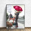 DIY Diamond Painting Hugging Each Other In The Rain Cross Stitch Kit Mosaic Art Diamond Painting Full Circle/Square Diamond Home Decoration
