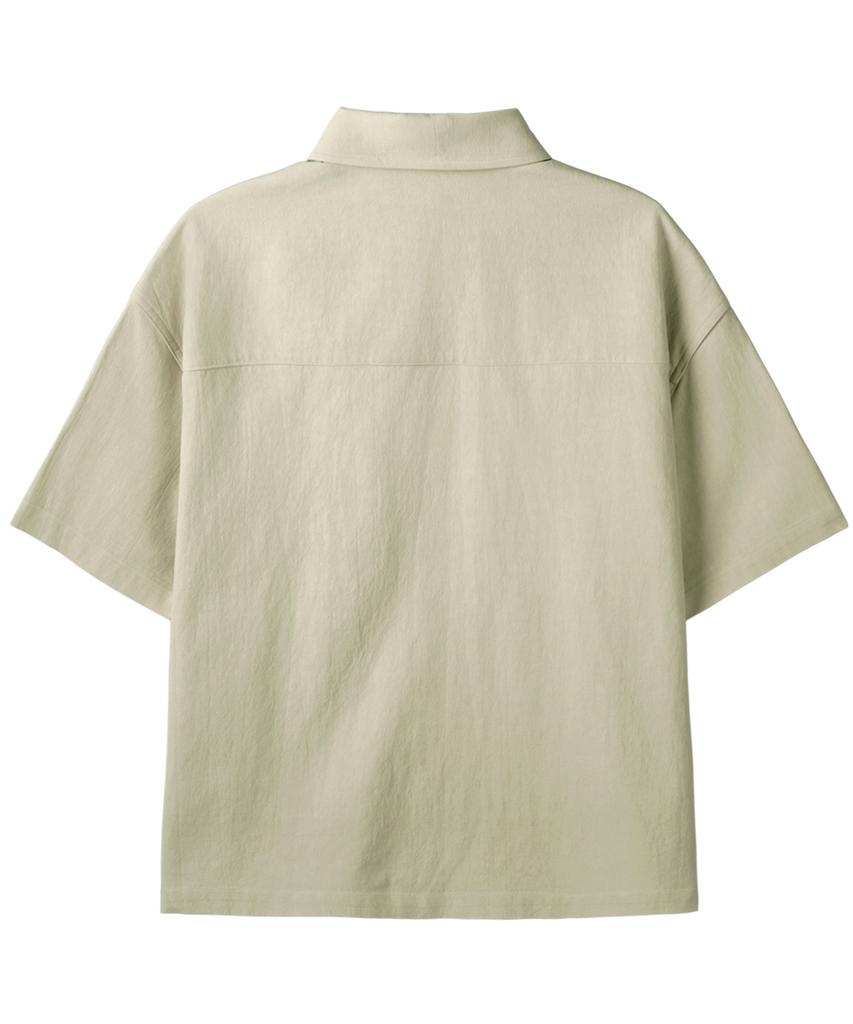 LERENNE Work Half Shirt - Beige