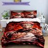 3pcs Duvet Cover Set (1*Duvet Cover + 2*Pillowcase, Without Core), Jujutsu Kaisen Print Bedding Set, Bedroom Decor, All‑Season, Birthday Gift