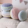 French Macaron Throw Pillow Simulation Round Color Sandwich Biscuits Girl Wind Decoration Bedside Home Sofa Pillow
