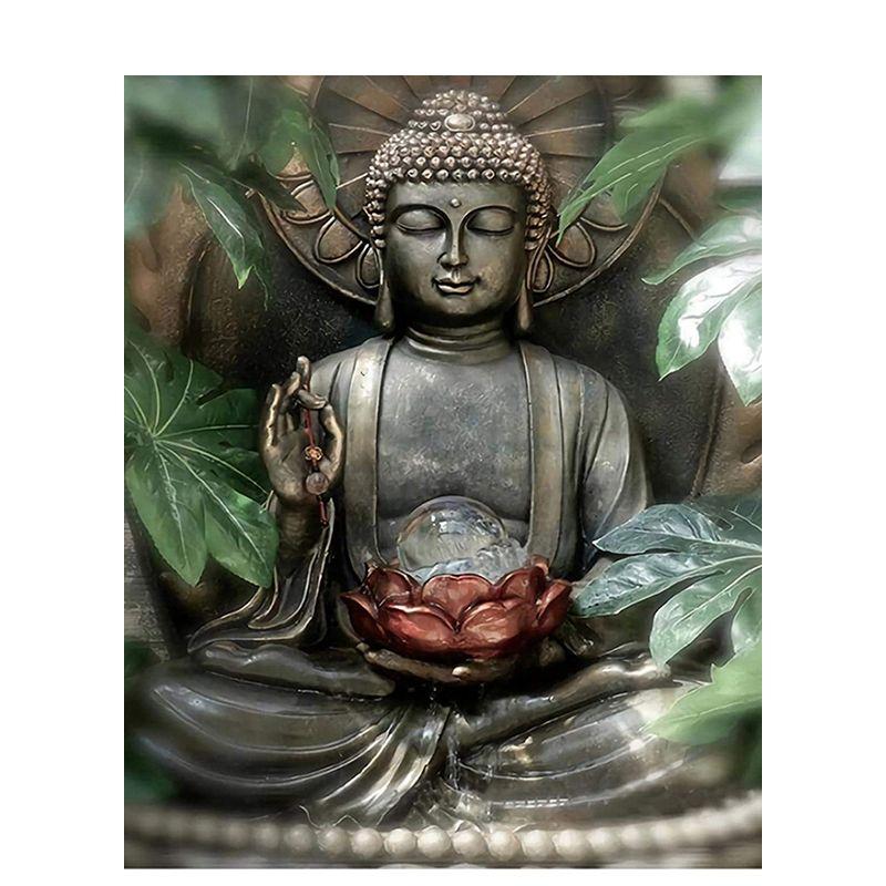 Алмазная живопись буддизм горный хрусталь искусство 5D Diy Алмазная вышивка религиозные фигуры полная круглая мозаика дома декабрь