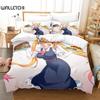 Комплект постельного белья 3D Kawaii Girl Miss Kobayashi's Dragon Maid, комплект из трех предметов в стиле аниме для взрослых и детей, для спальни, пододеяльник, наборы домашнего текстиля