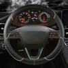 Чехол на руль автомобиля из микрофибры 38 см, нескользящий, для Seat Tarraco Arona Ateca Ibiza Toledo Mii Leon Arosa Exeo ST FR