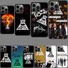 Чехол для телефона Rock Band FOB Крутой для Iphone 16E 15 Pro 14 Plus 17E 16 17 Pro Max Air 11 12 13 Mini Ударопрочный Capa Милый Чехол TP