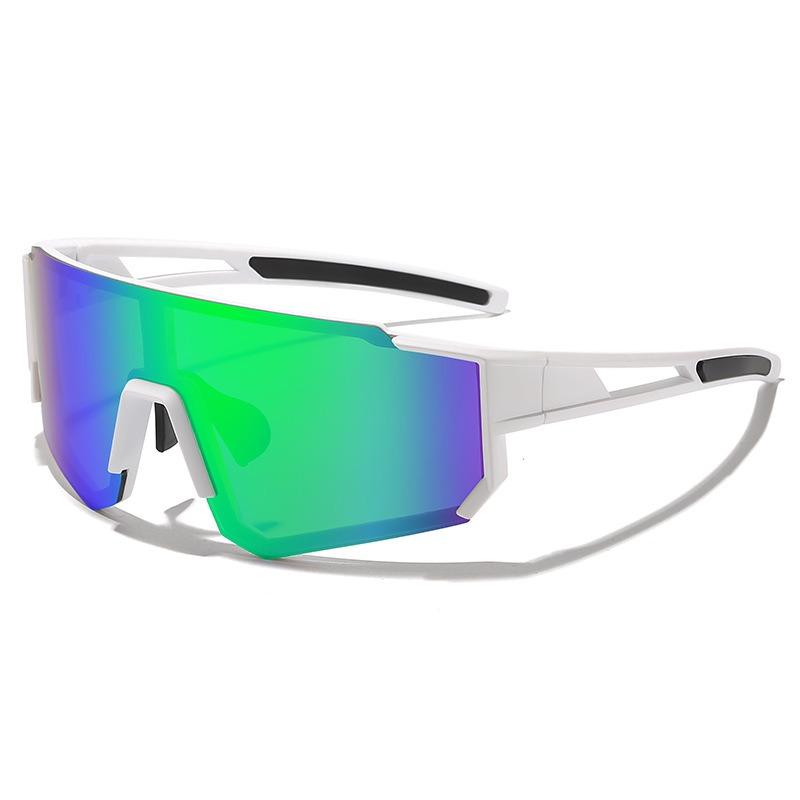 New outdoor cycling glasses, one-piece bicycle windshield sunglasses, European and American sports sunglasses