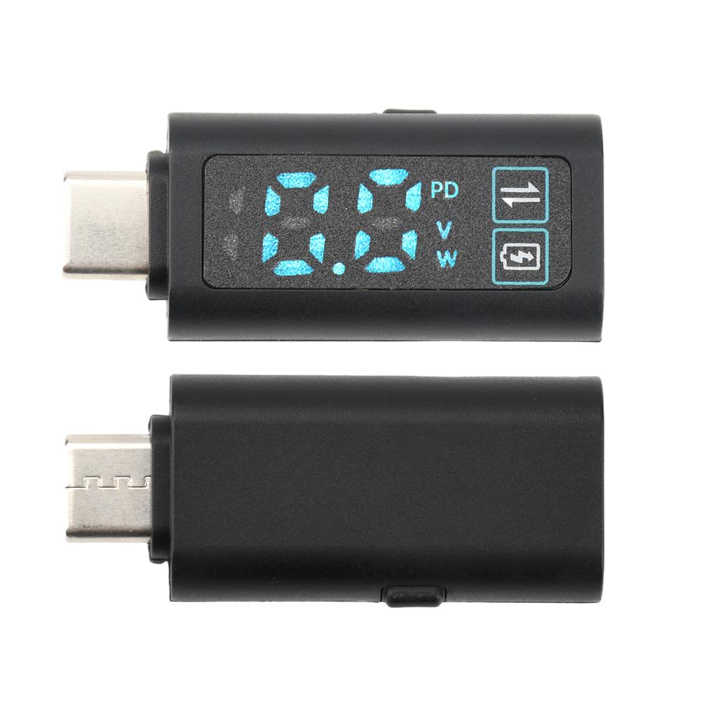 DC 1-11V PD111W Type C to Type C Adapter Digital USB C Converter With Voltmeter Display Power Supply