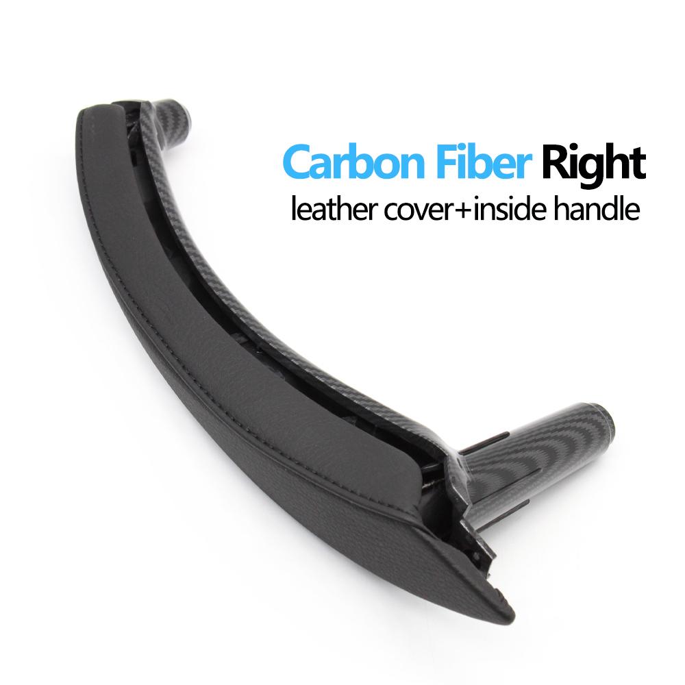 Ручка для внутренних пассажирских дверей с левым рулем и правым рулем с кожаным внешним чехлом для BMW X5 X6 E70 E71