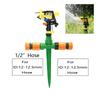 Automatic Rotating Jet Sprinkler 360 Degrees Rocker Arm Nozzle 1/2 Male Thread For Garden Lawn Farm Irrigation