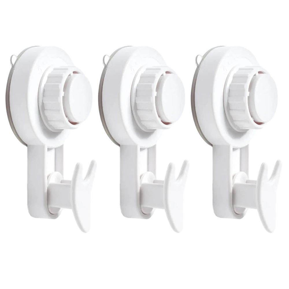 Powerful Suction Cup Hooks Heavy Duty Vacuum Suction Shower Hooks Storage Hanger Reusable Traceless Clothes Hook