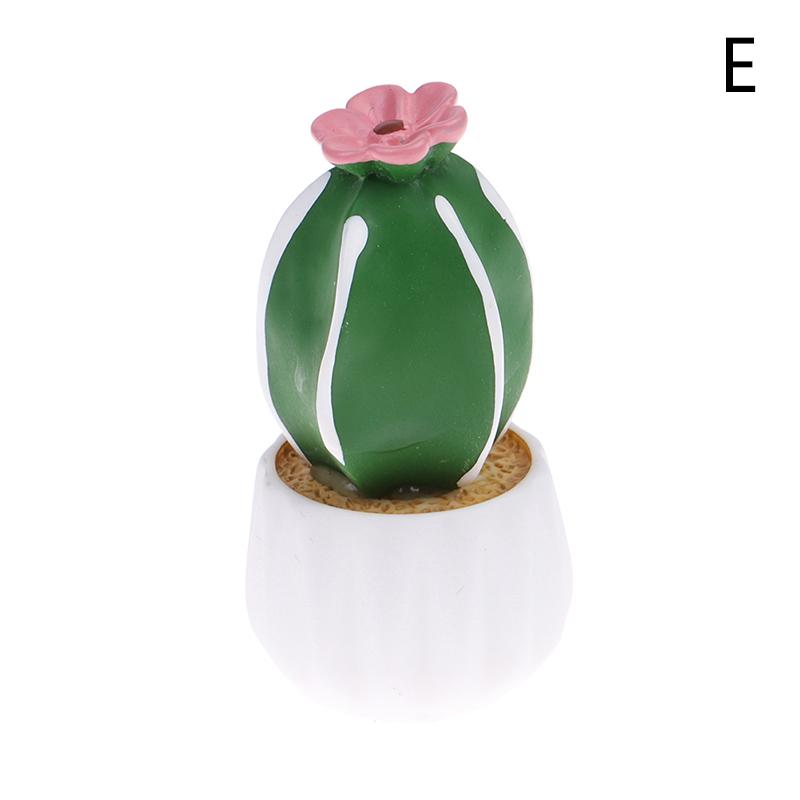 Милое зеленое растение кактус маленький горшечный орнамент гаджет украшение для автомобиля интерьер