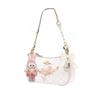 COACH shoulder bag [Customized bag] Teri 25 brand micro-label detachable strap bow silk scarf extension chain printed Shanyuezhi basic model