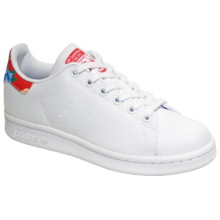 Adidas Originals STAN SMITH Slip Resistant Abrasion Resistant Low top Skateboard Shoes Women's White BB5157