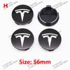 ahsgp6 56mm 4 Piece Wheel Tire Center Cap Logo for Tesla Original Hub Caps Model3 Model Y Model S X High Quality Auto Accessories