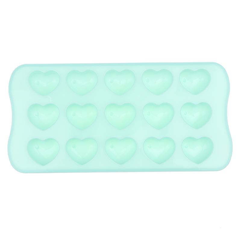 1Pc 15 Hole Three-Dimensional Heart-Shaped Silicone Mold Diy Chocolate Ice Grid Mousse Mold Soft Candy Baking Mold