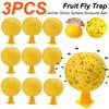 Fruit Fly Trap&Catcher Sticky Sphere Mosquito Ball Trap Bug Trap Yellow Adhesive Flexboard For Citrus Fruit Fly Hoverfly Gnat