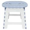 Foldable Step Stool Household Plastic Small Folding Step Stool for Camping Fishing Outdoor Grey
