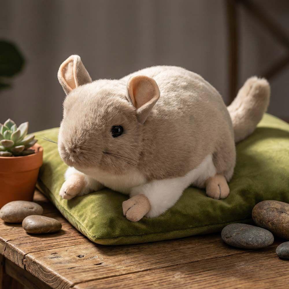 Lifelike Totoro Plush Doll High Quality Simulation Rat Doll Chinchilla Plush Toys Kids Toys