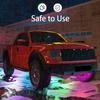 Niscarada RGB Multicolor Flexible Flowing Car LED Light Underglow Underbody Waterproof Automobile Chassi Neon Atmosphere