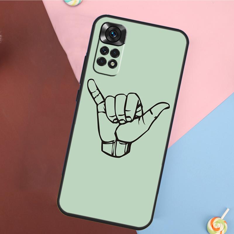 Чехол для Xiaomi Redmi Note 14 13 Pro 12 11 9 10 9S 10S 11S 12S Redmi 14C 10C 12C 13C с рисунком серфера 'Surf Hang Loose'