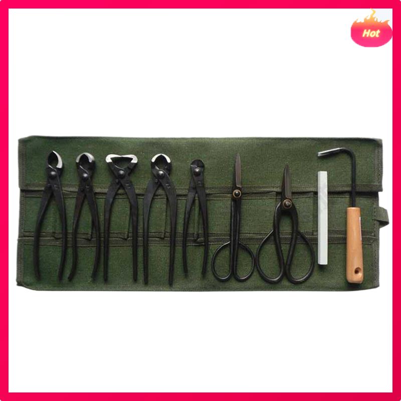 4Pcs 600X430mm Japanese Bonsai Tools Storage Package Roll Bag Canvas Tool Set Case