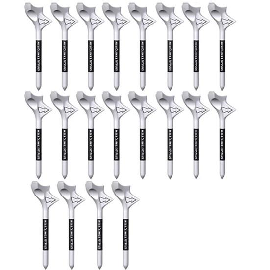 20PCS Professional Plastic Golf Tees Reduce Side Spin and Friction Increase Distance Golf