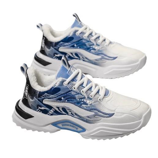Internet Celebrity Popular Men's Shoes Winter Velvet Warm Sports Cotton Shoes Youth Putian Tide Brand Versatile Running Dad Shoes