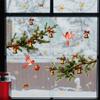 1Pc Christmas Bird Window Stickers Removable PVC Static Decoration For Bedroom Kids Room Baby Room Window Decoration