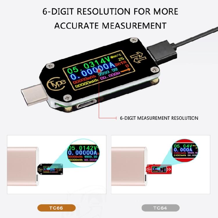 USB C Тестер Измеритель Мощности 3.5-24V 5A Тестер Напряжения Мультиметр USB C Амперметр Тестер LCD Дисплей Вольтметр