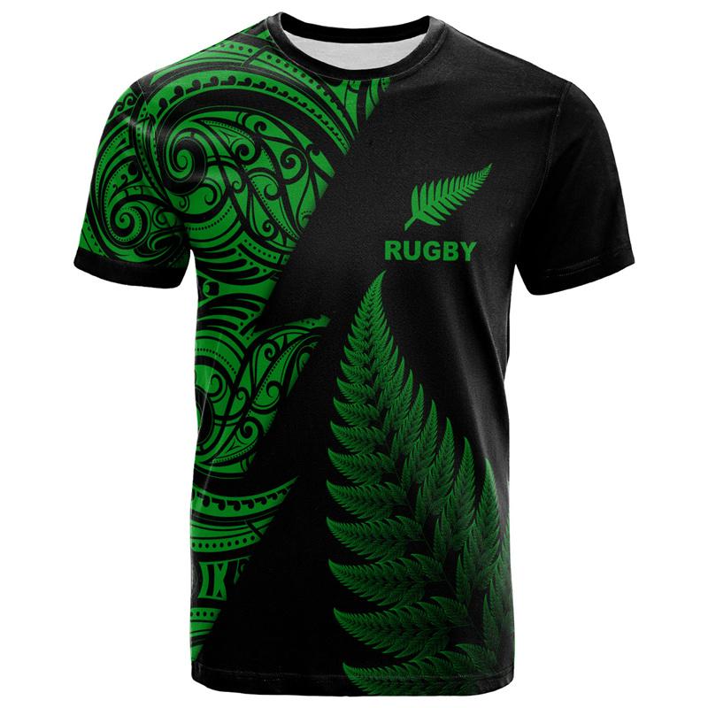 Summer Round Neck Polynesian Style Pattern 3D Print Top Fashionable Casual Short Sleeved Men's T-shirts