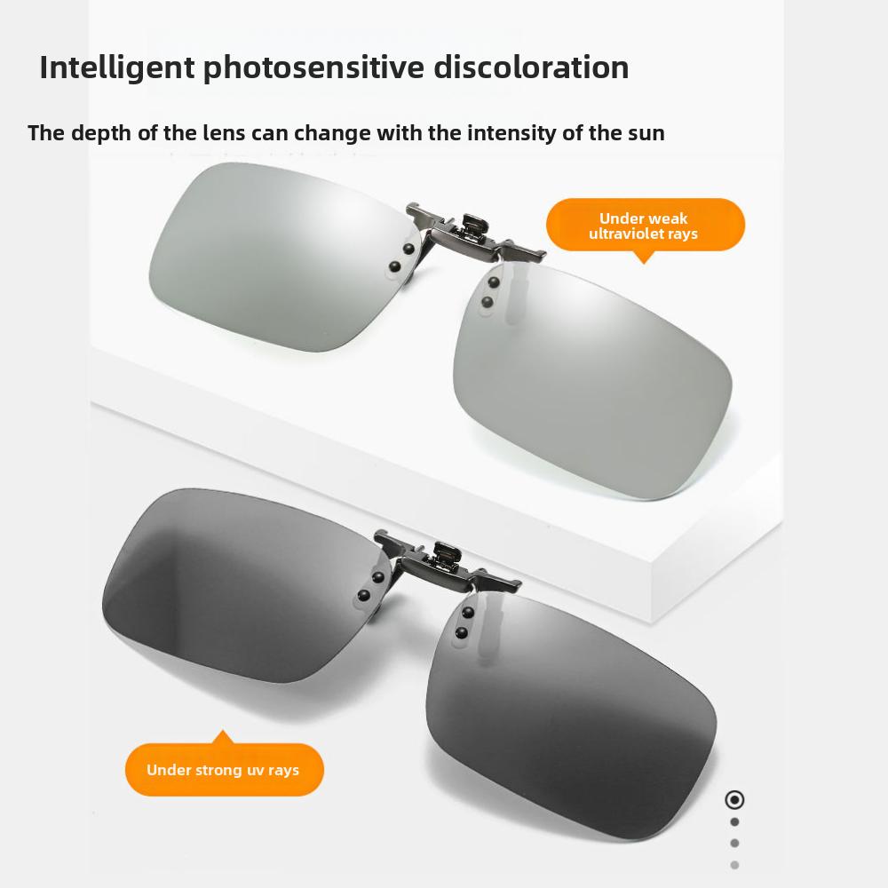 Солнцезащитные очки клипсы очки для близорукости поляризованные светочувствительные солнцезащитные очки для мужчин и женщин для вождения рыбалки день и ночь ночного видения