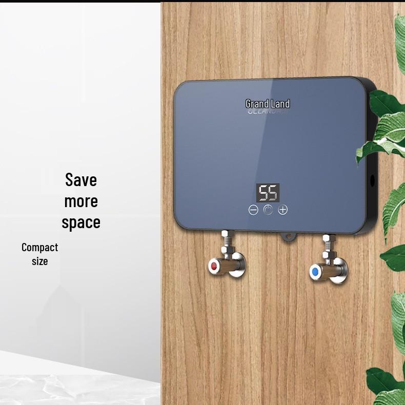 Проточный электрический водонагреватель двойного назначения под мойку для кухни - Быстрый нагрев для горячей и холодной воды, Идеален для мытья овощей и бытового использования