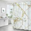Маленькая свежая цветочная листва Цветы Шторка для душа Ванная комната Водонепроницаемый полиэстер Разные размеры 3D-печать Шторы для ванной душа