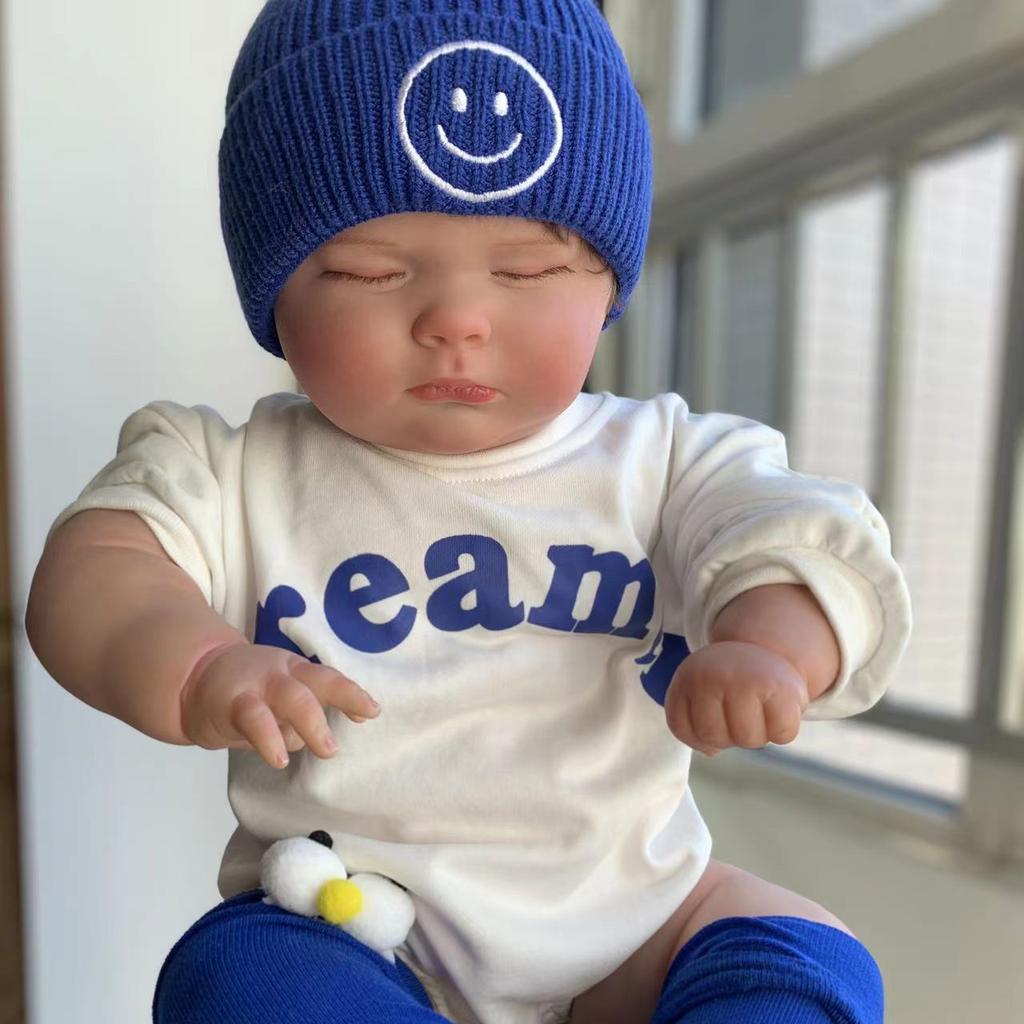 24-дюймовая реалистичная 3D-кукла Reborn для маленьких мальчиков, игрушка, ручная краска, мягкий силикон для девочек, реалистичная ткань, тело для малышей, подарок Bebe