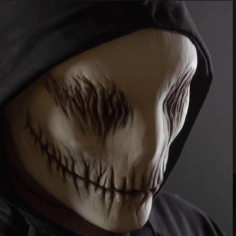 Жуткая латексная маска призрака на Хэллоуин для костюмированных вечеринок, косплей-аксессуары и реквизит