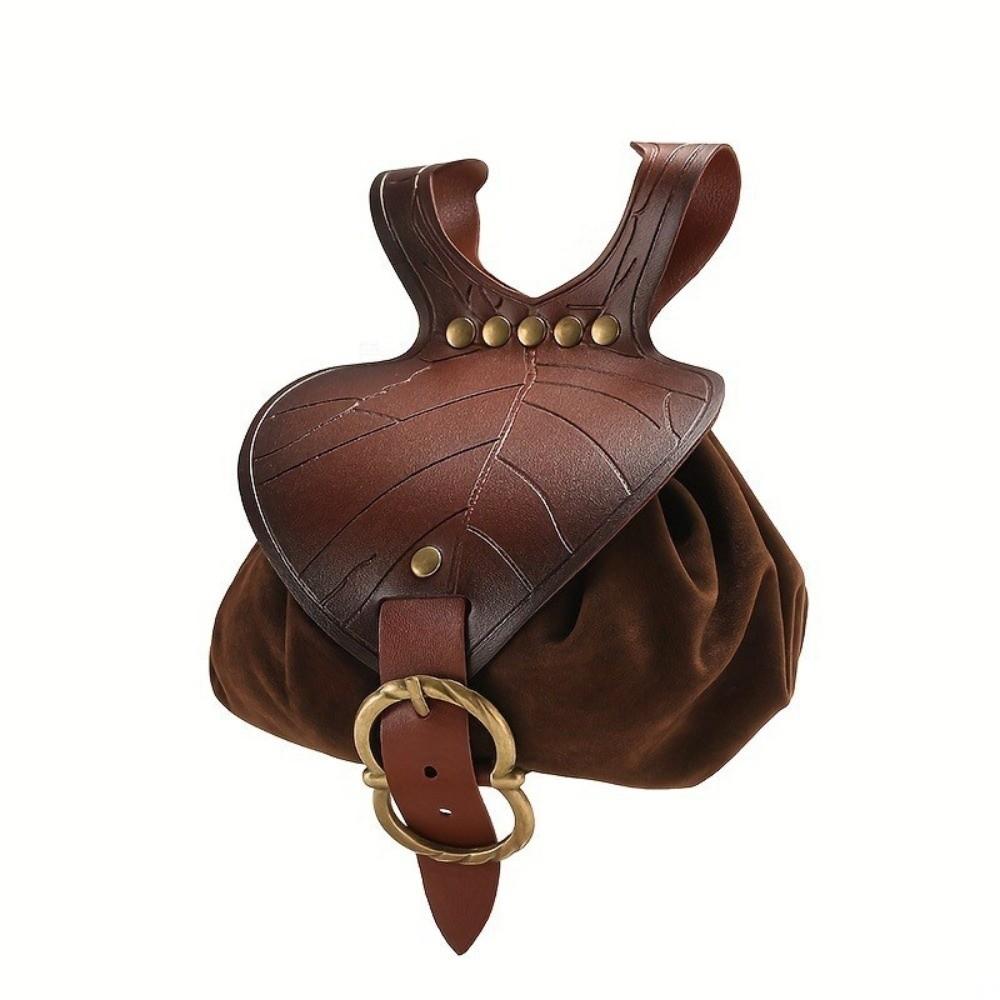 Faux Leather Medieval Belt Pouch Viking Waist Pack Set Costume Cosplay Accessories