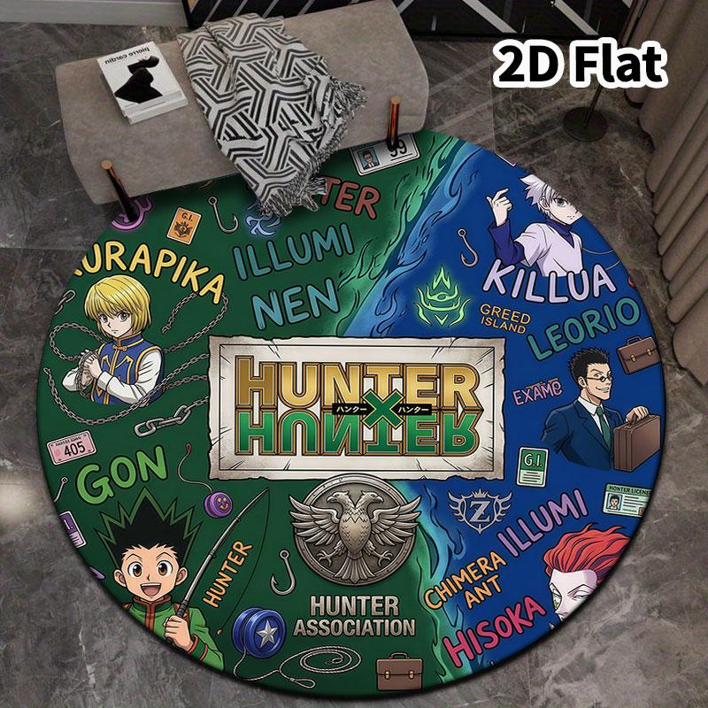 Ковер с круглым ворсом Hunter X Hunter Ковер для гостиной, спальни, дивана, игровой комнаты Декор Нескользящий коврик для пола