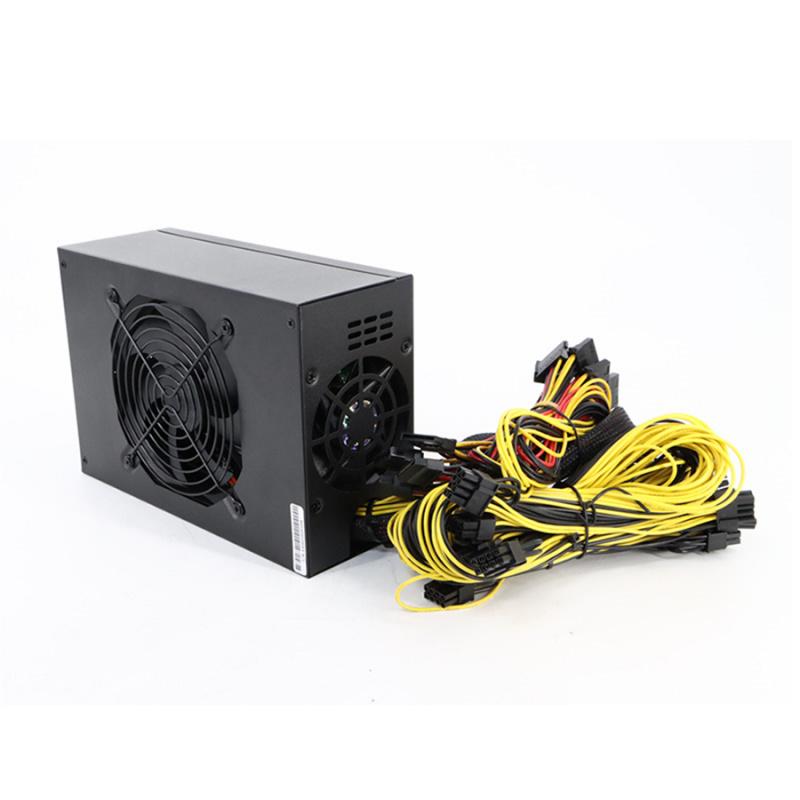 2400W 180V-240V Power Supply Support 8 Cards GPU For Miner ATX Computer