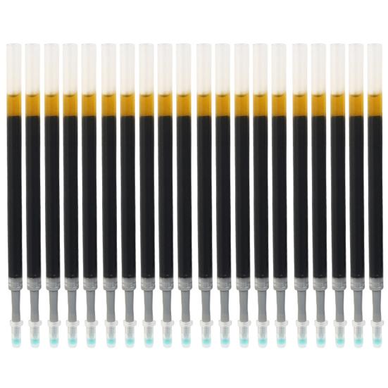 20 шт. Гелевые стержни большой емкости 0,5 мм наконечник прозрачные чернила защита от протекания экологичные сменные легкие студенческие ручки сменные стержни