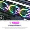 NZXT F120 RGB DUO ТРОЙНОЙ УПАКОВКА И RGB-КОНТРОЛЛЕР [Черный] Вентиляторы для корпуса ПК (3 единицы) RF-D12TF-B1 FN1830