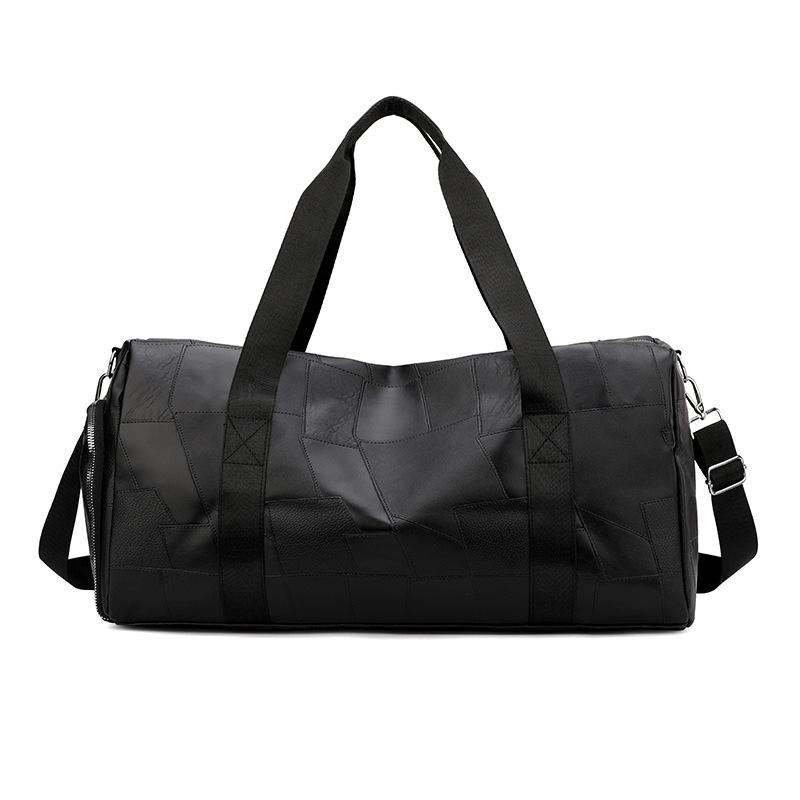 Водонепроницаемая сумка для фитнеса из ПУ с отделением для обуви, портативная дорожная сумка большой вместимости с ручкой