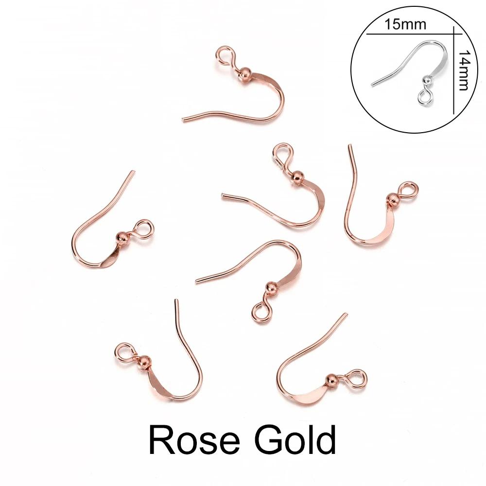 100pcs/lot 20*17mm 10 Color Iron Bead Charms Earring Wires With Ear Hook Earrings Clasp Findings Supplies For Jewelry Making DIY
