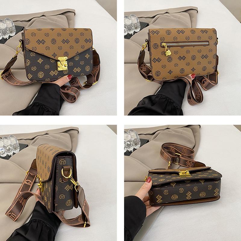 2025 New Luxury Fashion Printed Women's One Shoulder Handheld Bag Hot Sale Small Square Bag Versatile High Quality Crossbody Bag