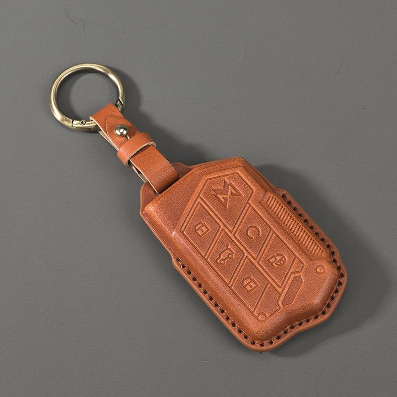 Mengshi 917 M800 Key Case Genuine Leather Cover for Dongfeng Off-road Vehicle