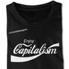 Ограниченная скидка на футболку Enjoy Capitalism с забавной пародией на футболку T Marx в стиле «Оверсайз» на футболку Man Gothic Style Anime T Shirt