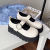 Small British Mary Jane Shoes Muffin Sole Fashion Shoes Round Head Single Shoes Small Leather Shoes Platform College Style