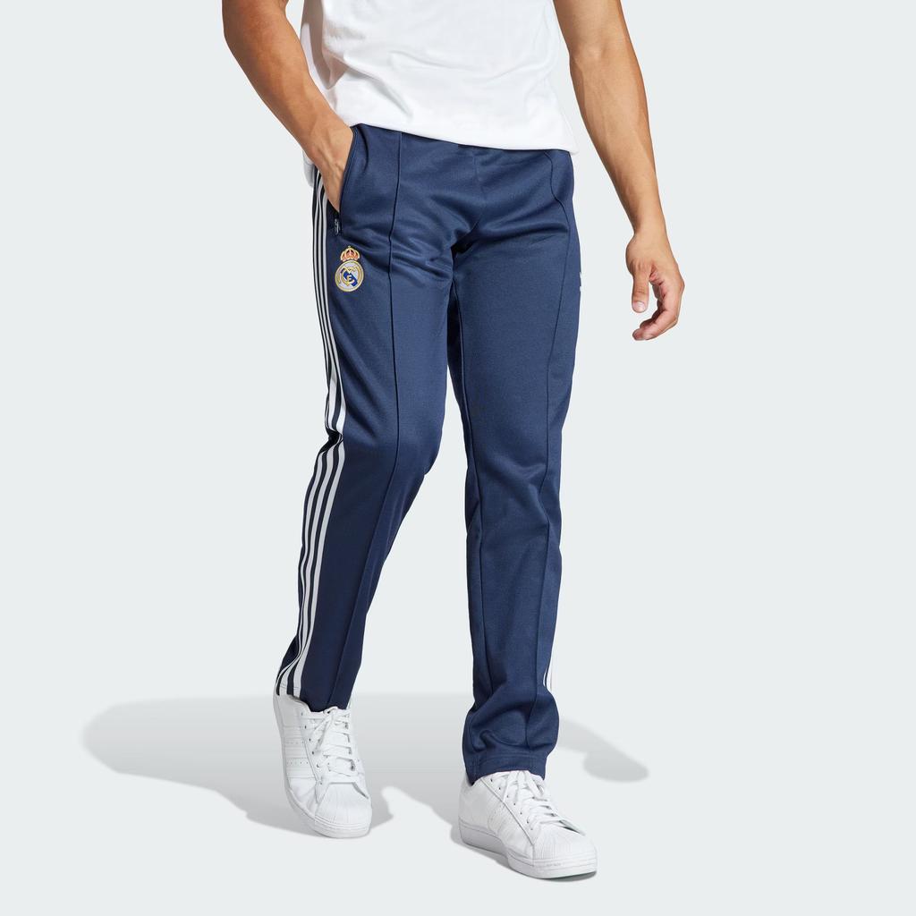Adidas Оригинальные спортивные брюки Real Madrid Beckenbauer, мужские брюки Legend-Ink IL1024