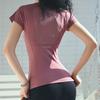 Спортивная футболка Дышащая одежда для фитнеса Быстросохнущая Бег Тренировки Топ с короткими рукавами для йоги